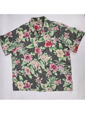 Hawaii Station Mens Tropical Button Shirt 100% Cotton